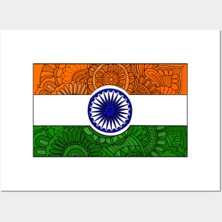 Indian flag Posters and Art